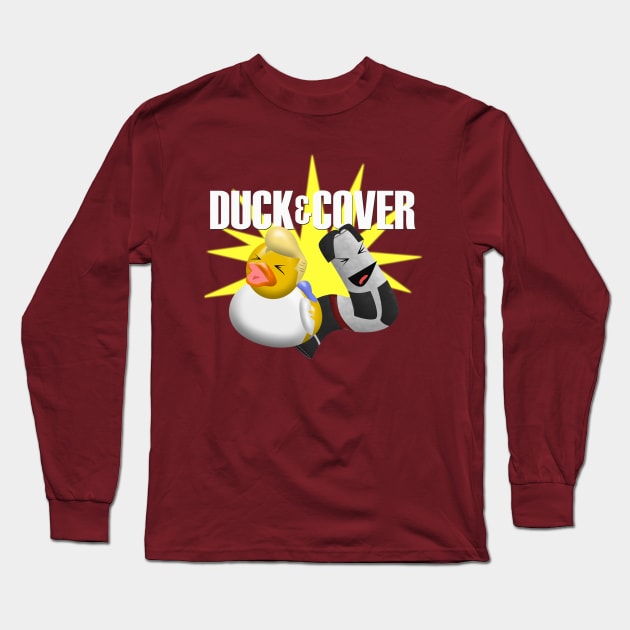 Duck and Cover Rock Band Long Sleeve T-Shirt by DV8Works